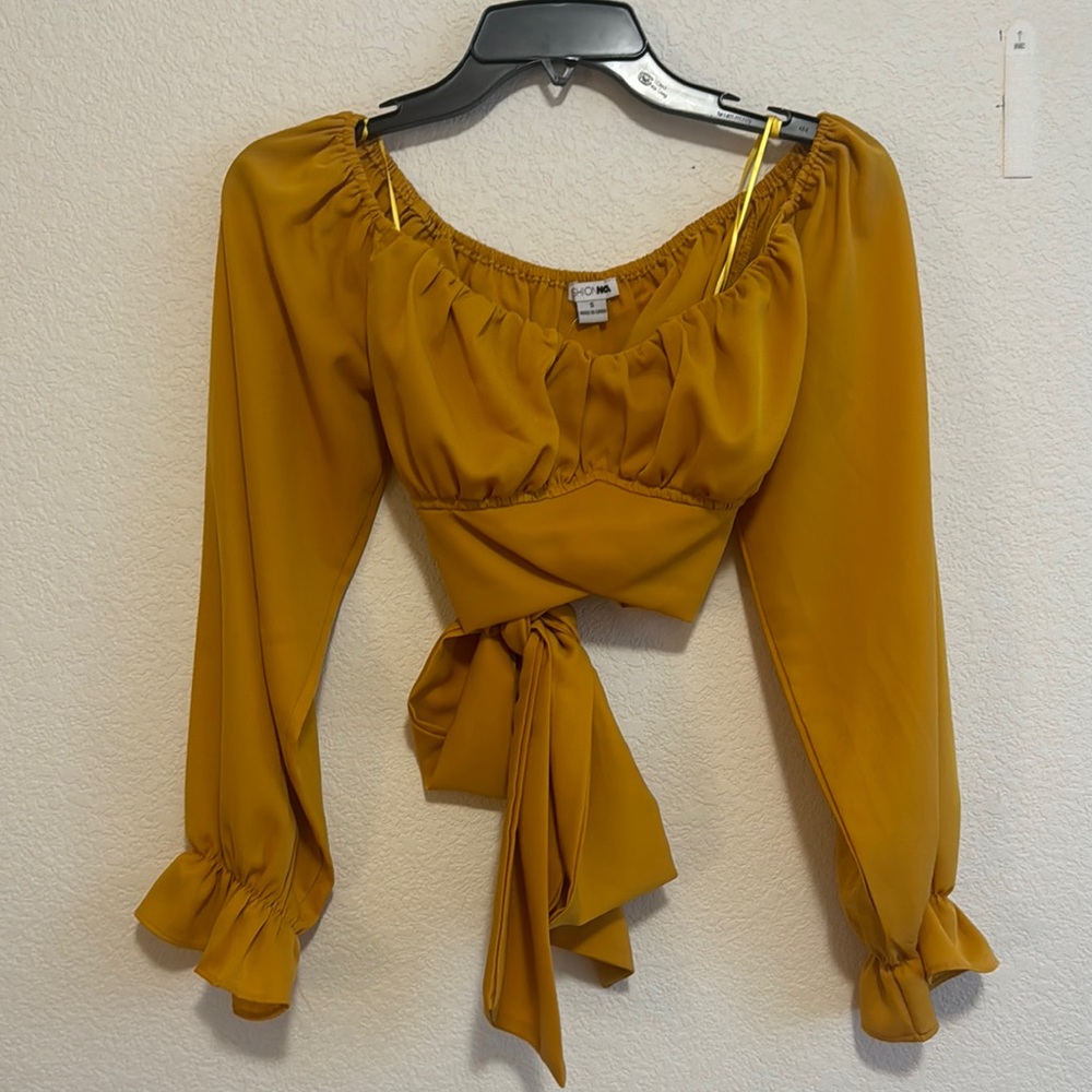 Elegant Mustard Yellow Women's Top